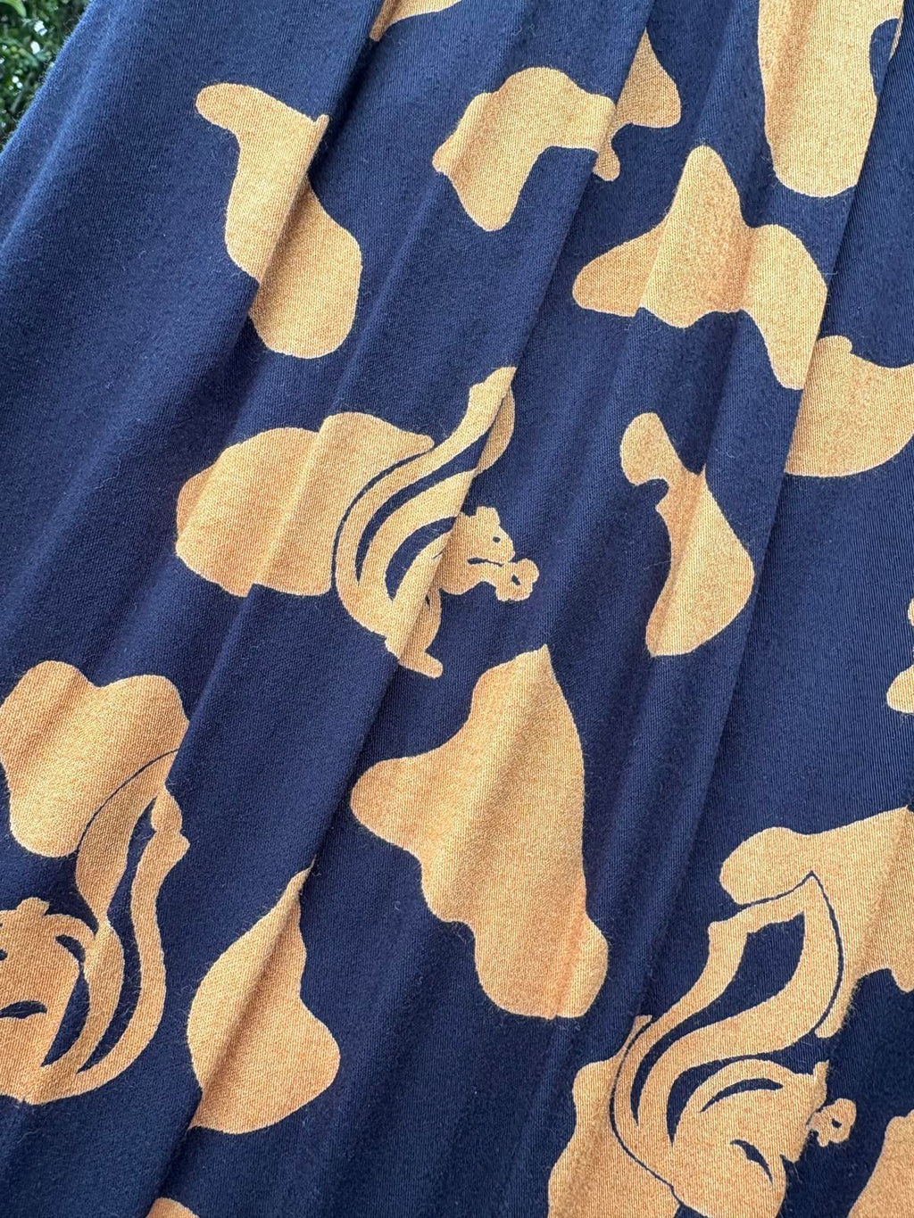 Vintage 1980s Mondi Designer Squirrel Novelty Print Floaty Full Skirt