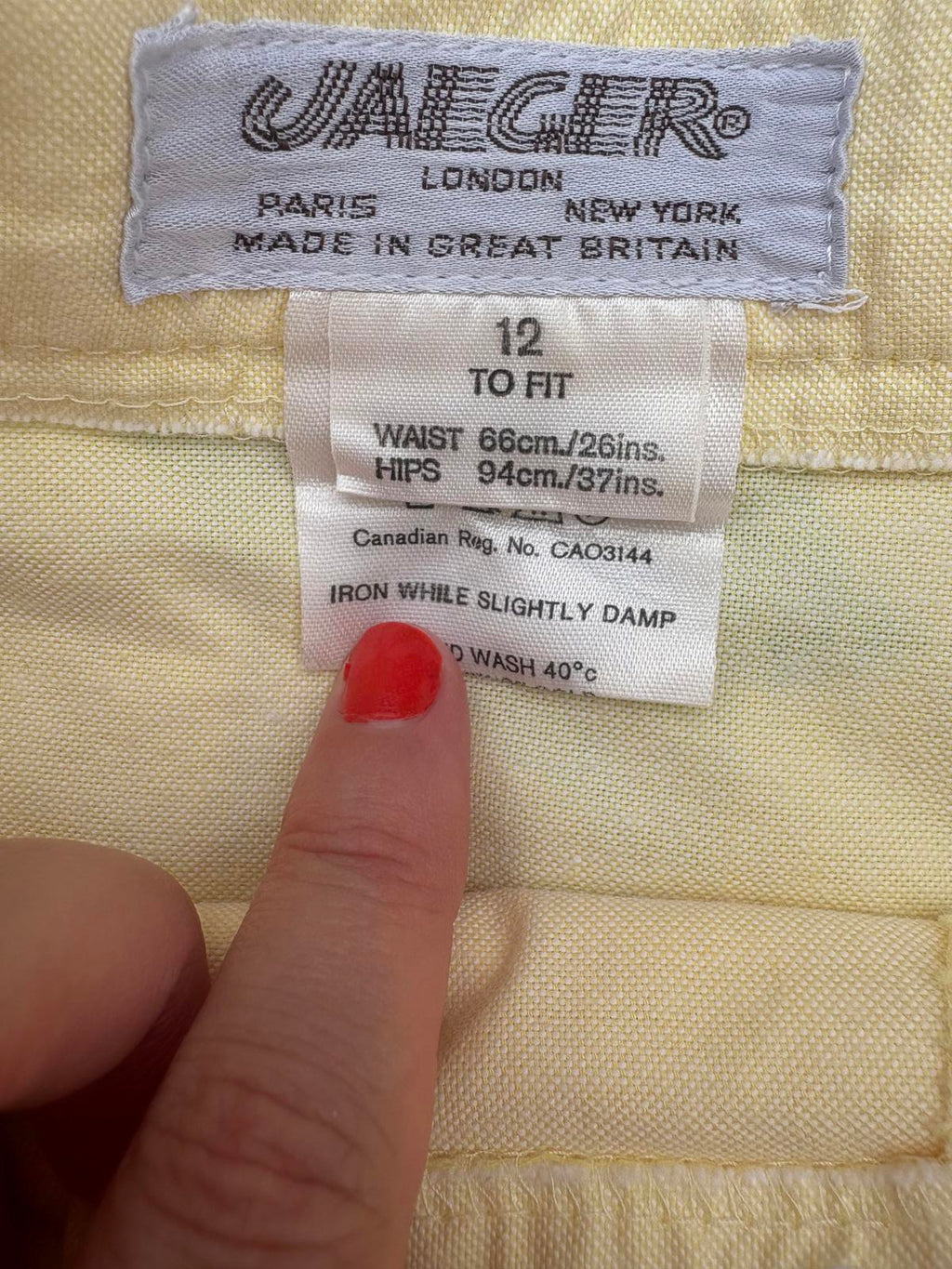 Butter Yellow Jaegar 100% Cotton Summer White Button Down Pleat Skirt