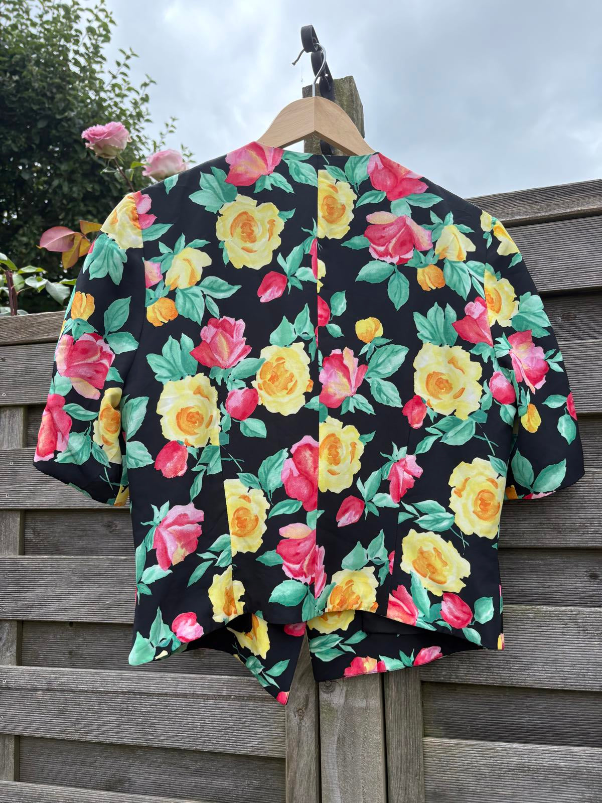 Puccini Floral Bold Double Breasted Top Jacket Shacket