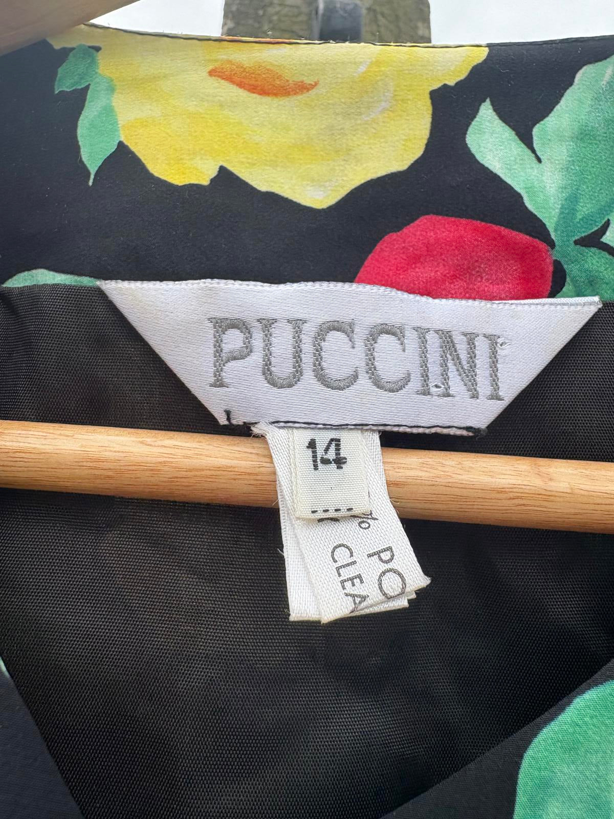 Puccini Floral Bold Double Breasted Top Jacket Shacket