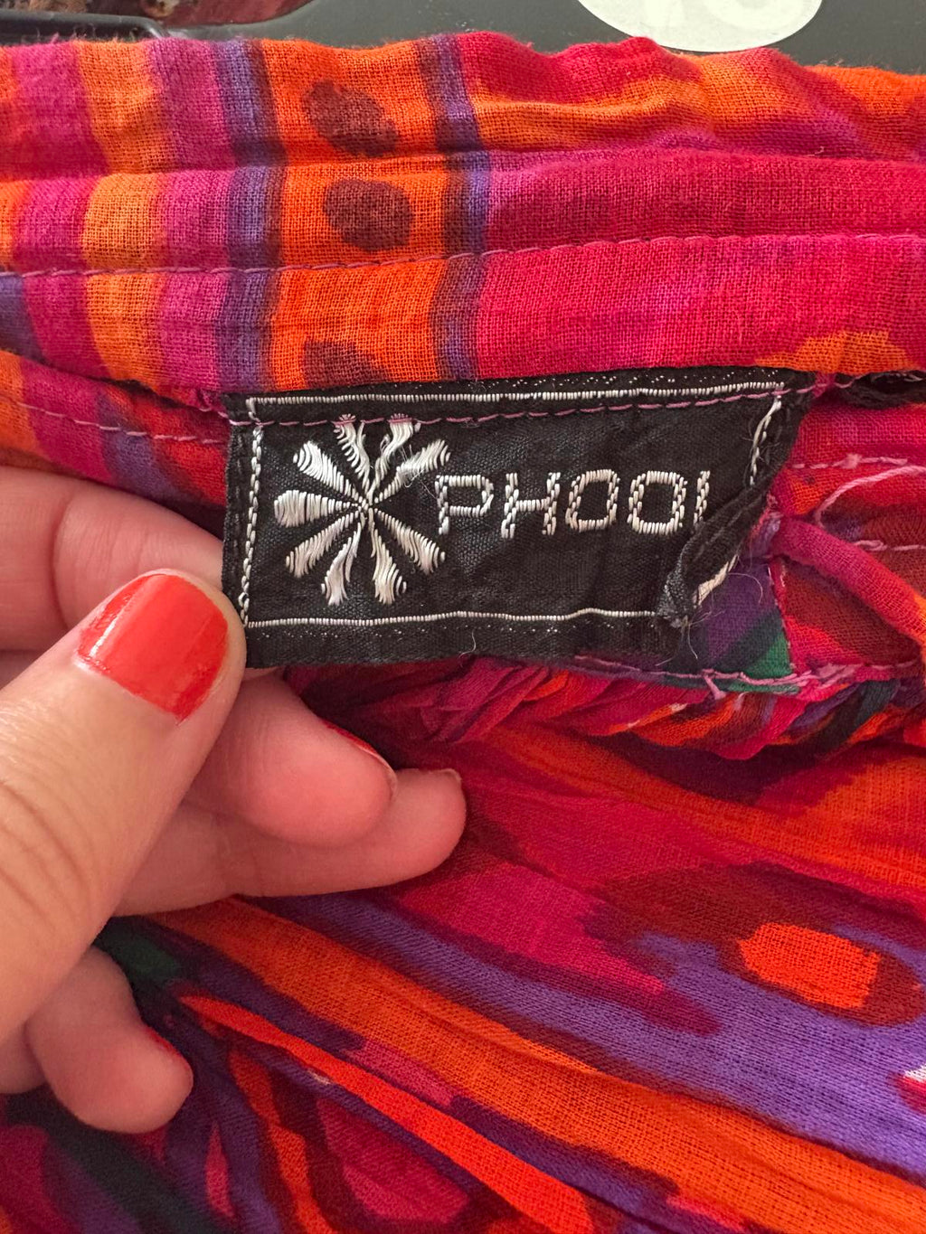 Phool Indian Cotton Summer Block Print Festival Boho Full Skirt