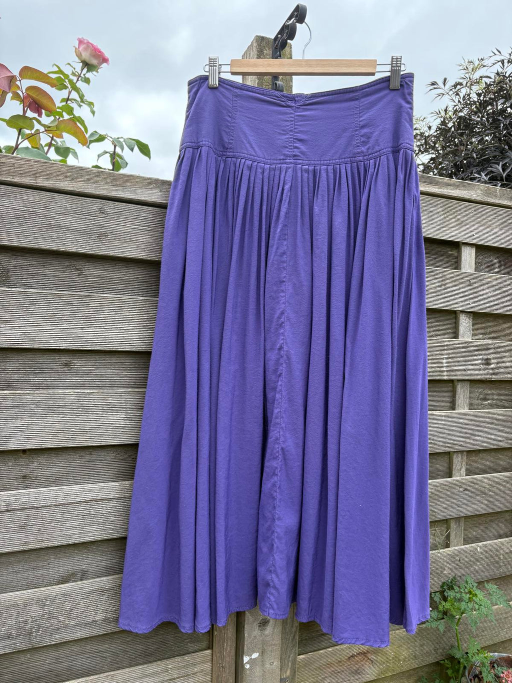 Purple High Waisted Full Purple Summer Skirt