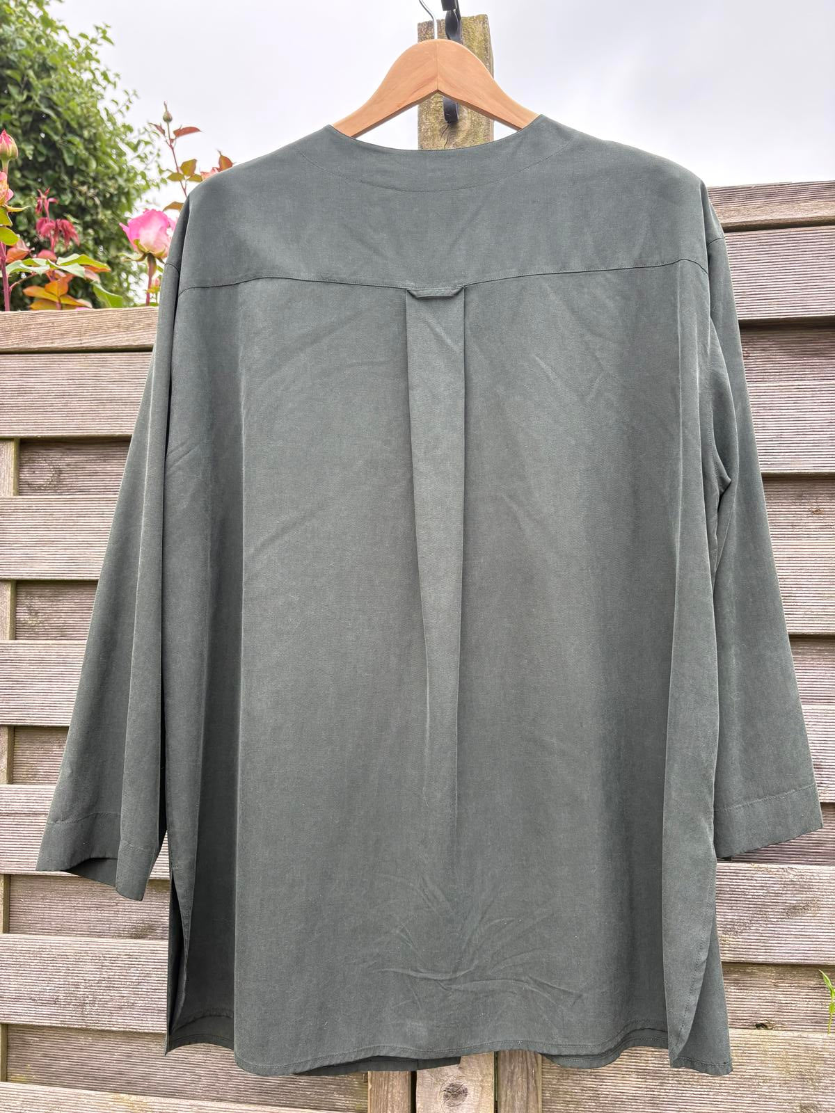 Jaegar Vintage 80s 90s 100% Silk Lightweight Summer Jacket Shacket Size Large